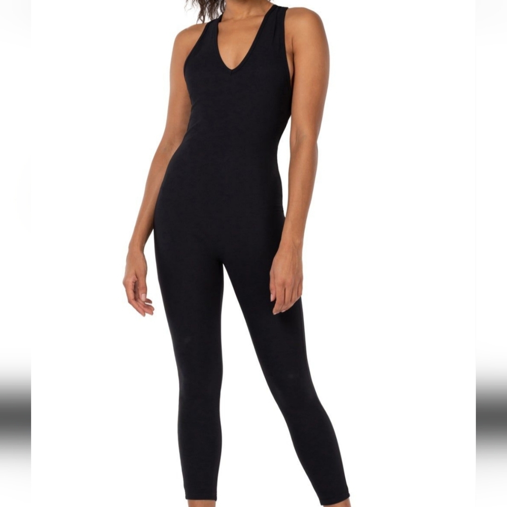 Nwt! Kyodan Solstice Ribbed V-neck Jumpsuit. XS